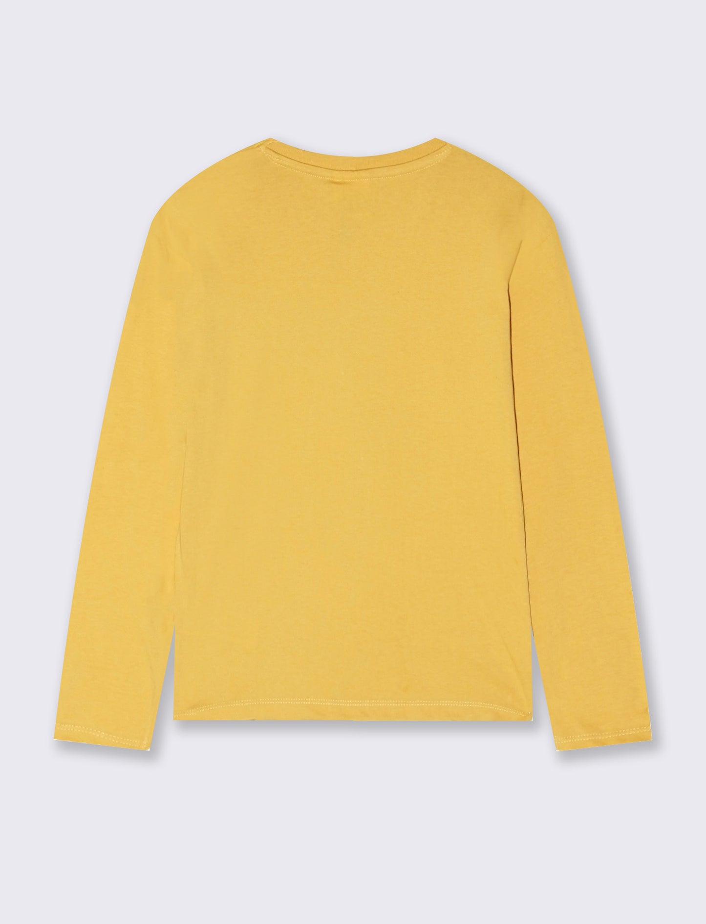 Long Sleeve Cotton Marvel T-Shirt - Yellow