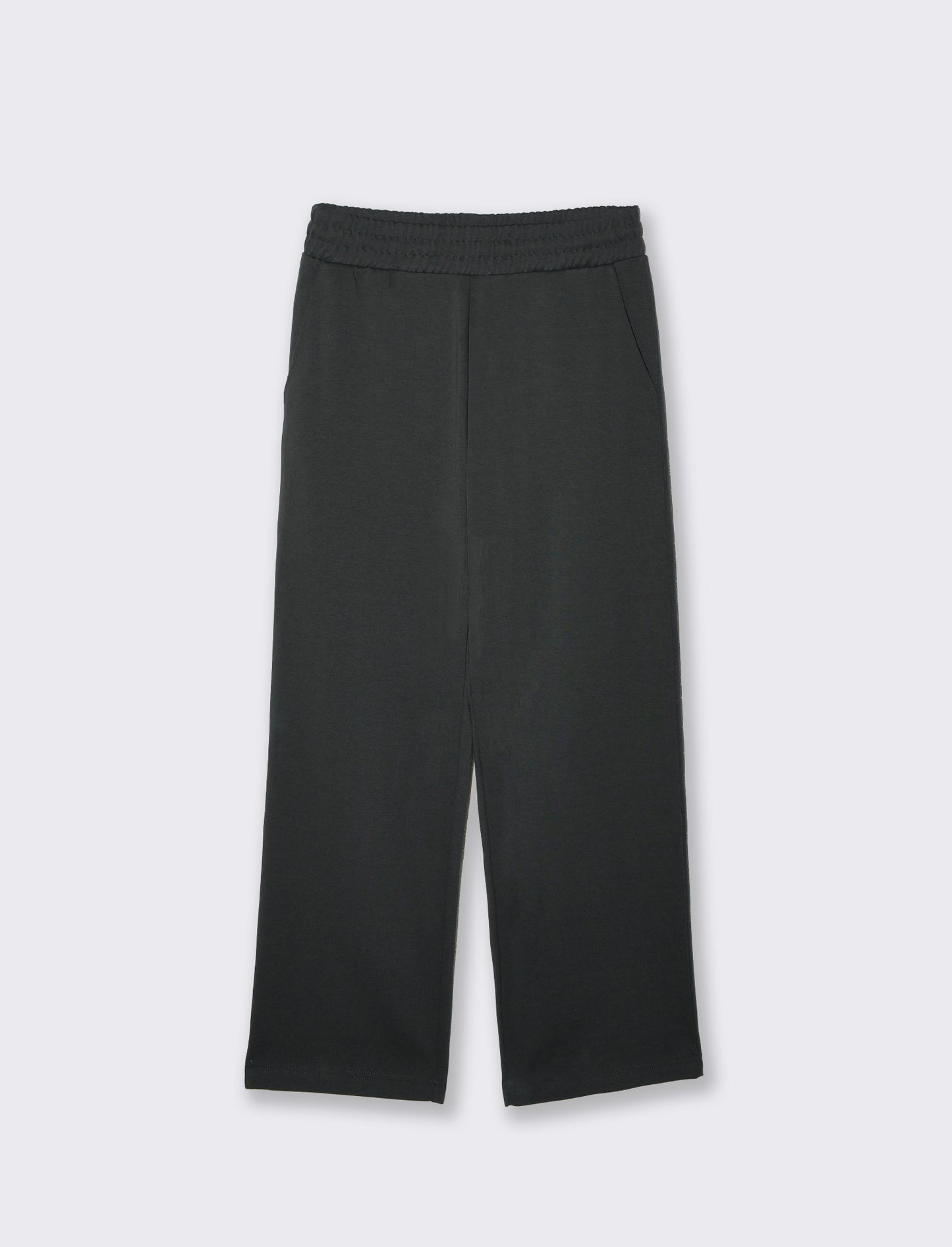 Pantaloni Jogger Relaxed Fit in Interlock - Verde
