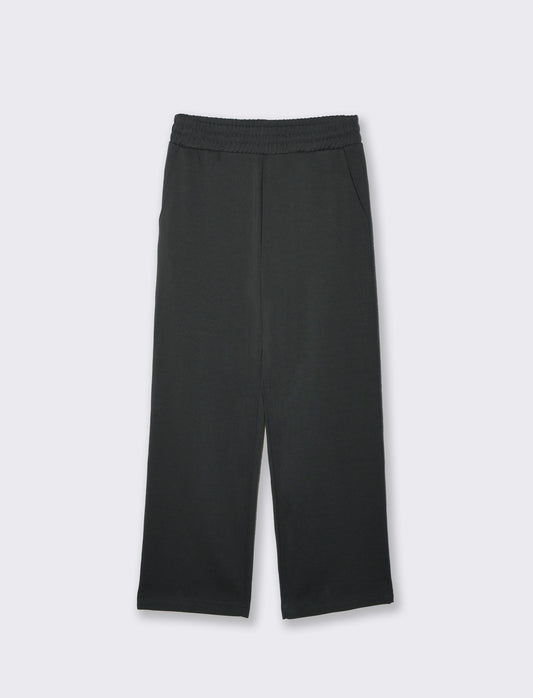 Pantaloni Jogger Relaxed Fit in Interlock - Verde