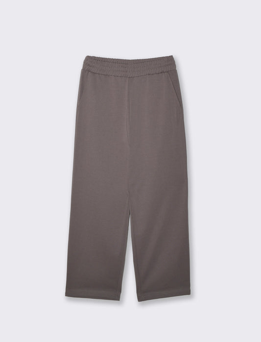 Pantaloni Jogger Relaxed Fit in Interlock - Grigio