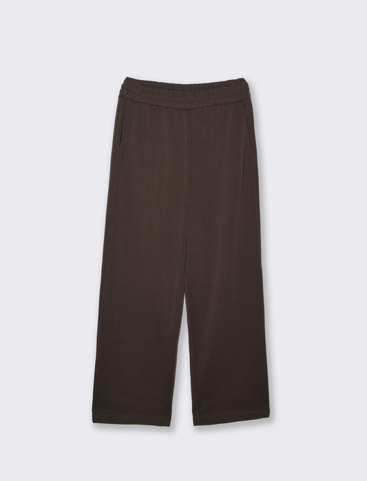 Pantaloni Jogger Relaxed Fit in Interlock - Moro
