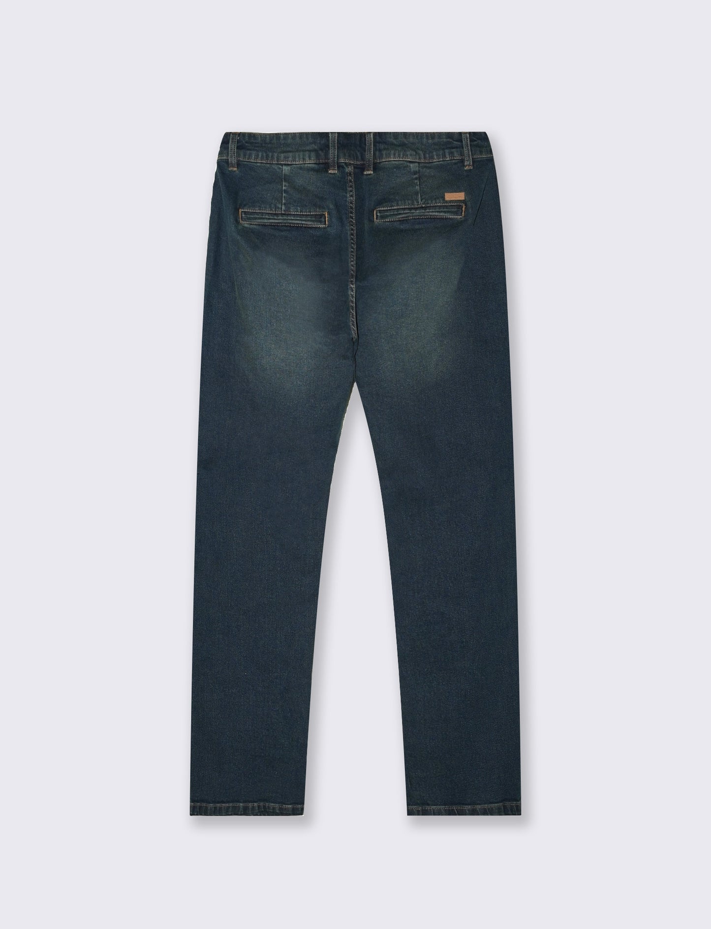 Dark Blue Regular Fit Chino Jeans - Blue
