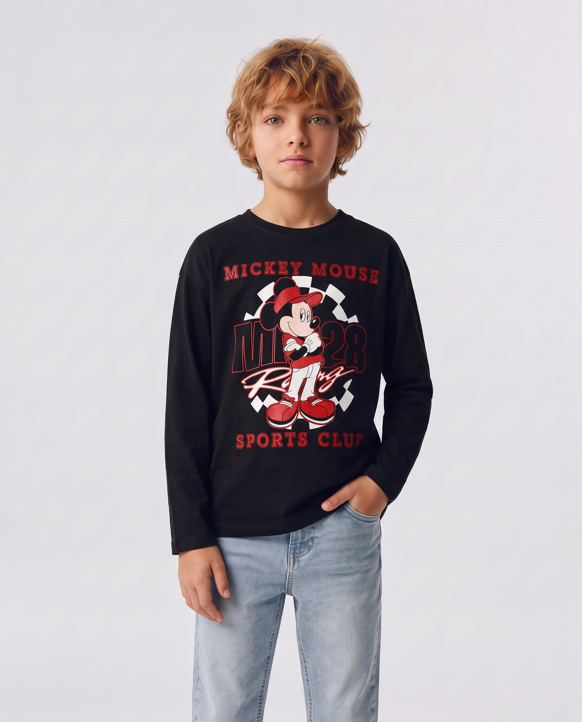 Long Sleeve T-Shirt Mickey Mouse - Black