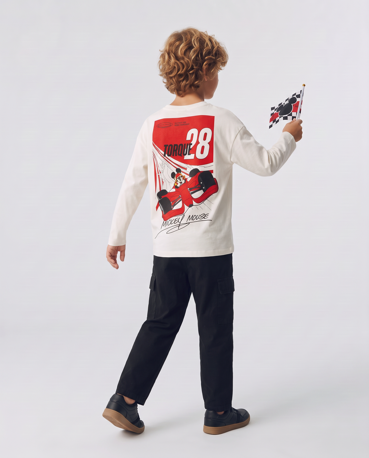 Long Sleeve T-Shirt Mickey Mouse - White