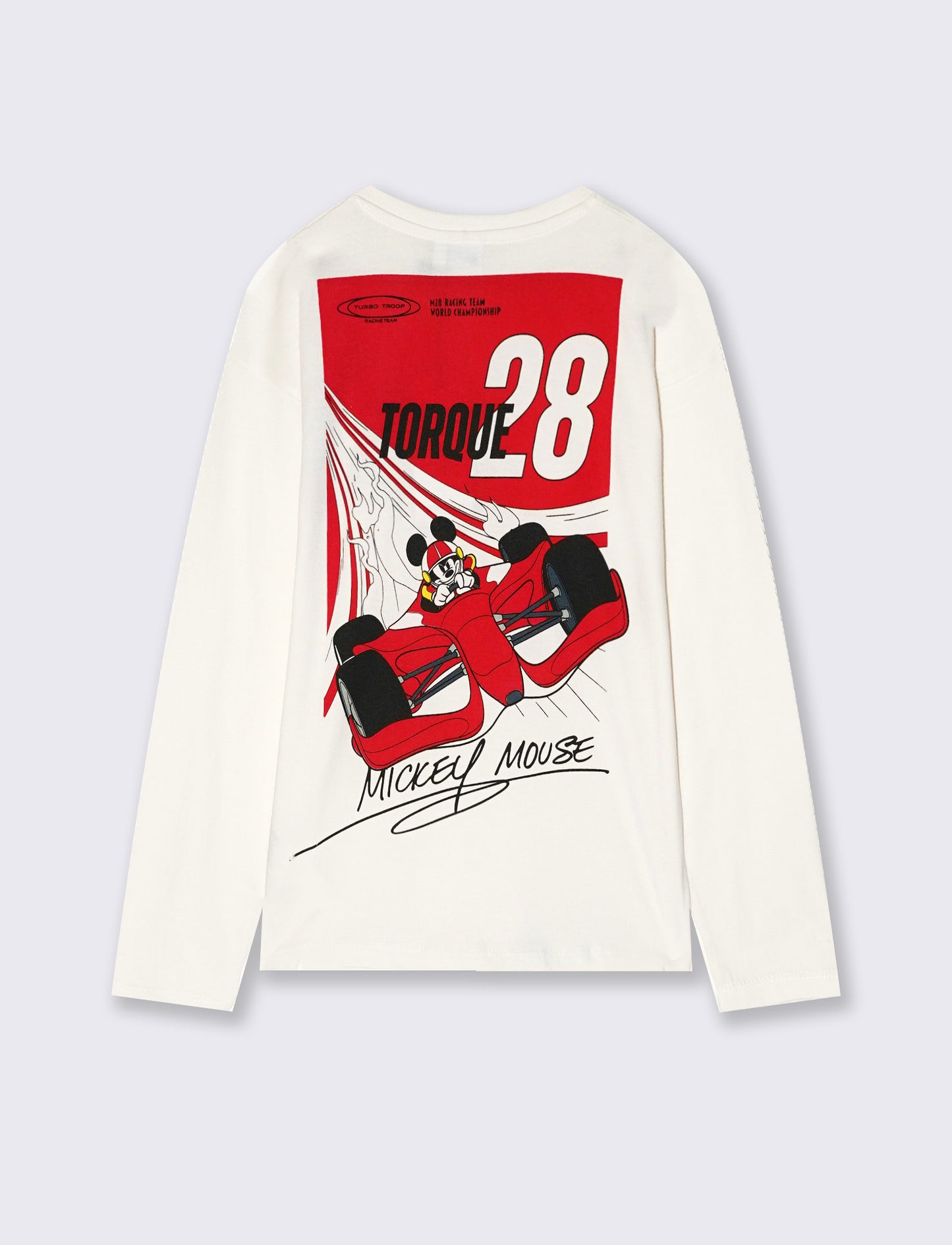 Long Sleeve T-Shirt Mickey Mouse - White