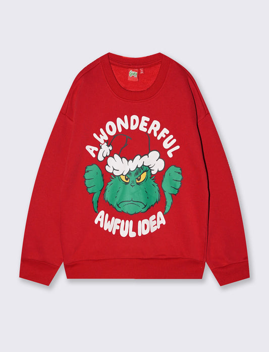 Christmas Sweater Inspired by the Grinch - Red