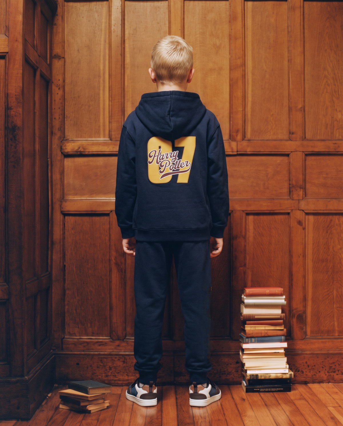 Felpa Harry Potter con cappuccio blu - Blu