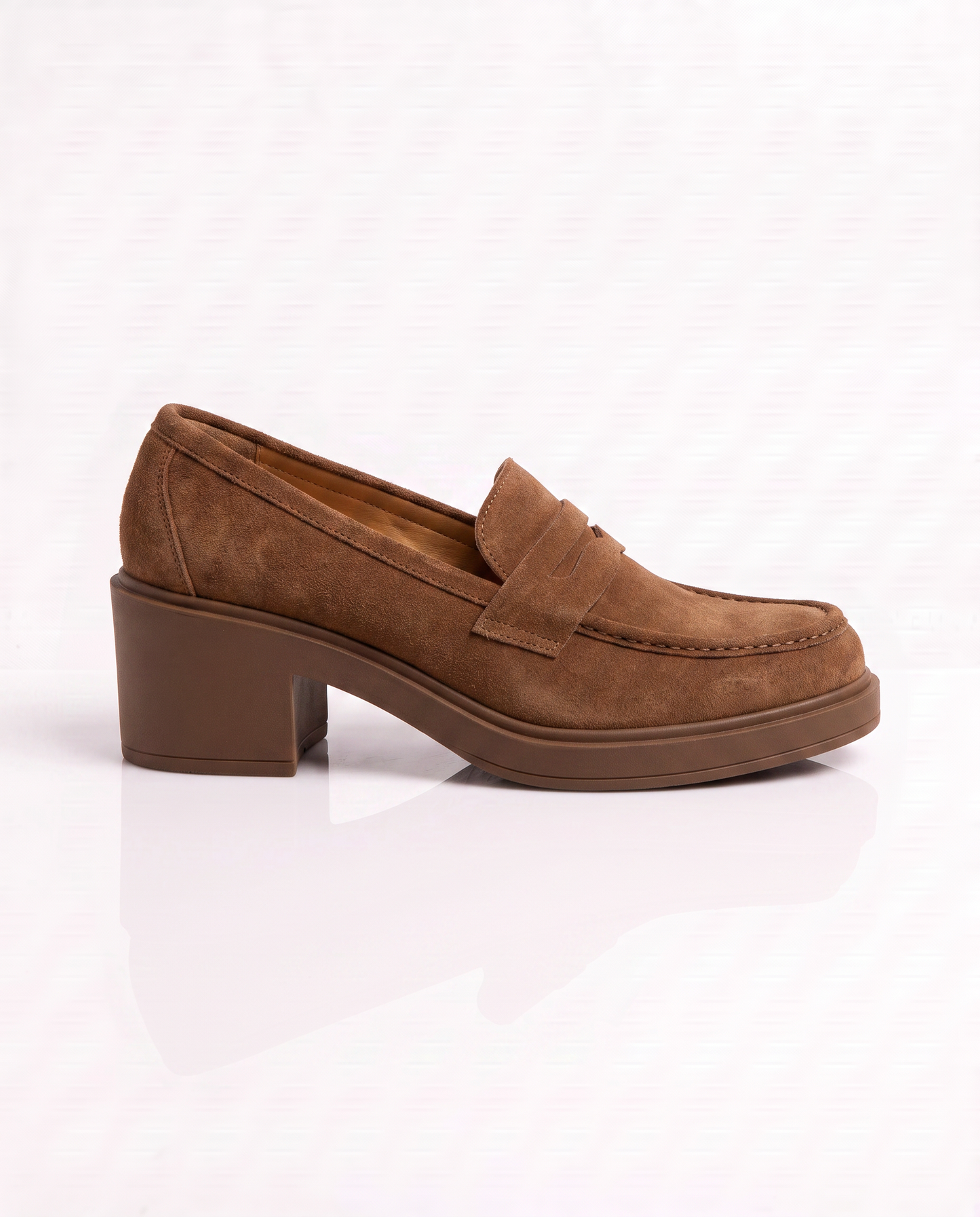 Mocassino effetto scamosciato - Beige