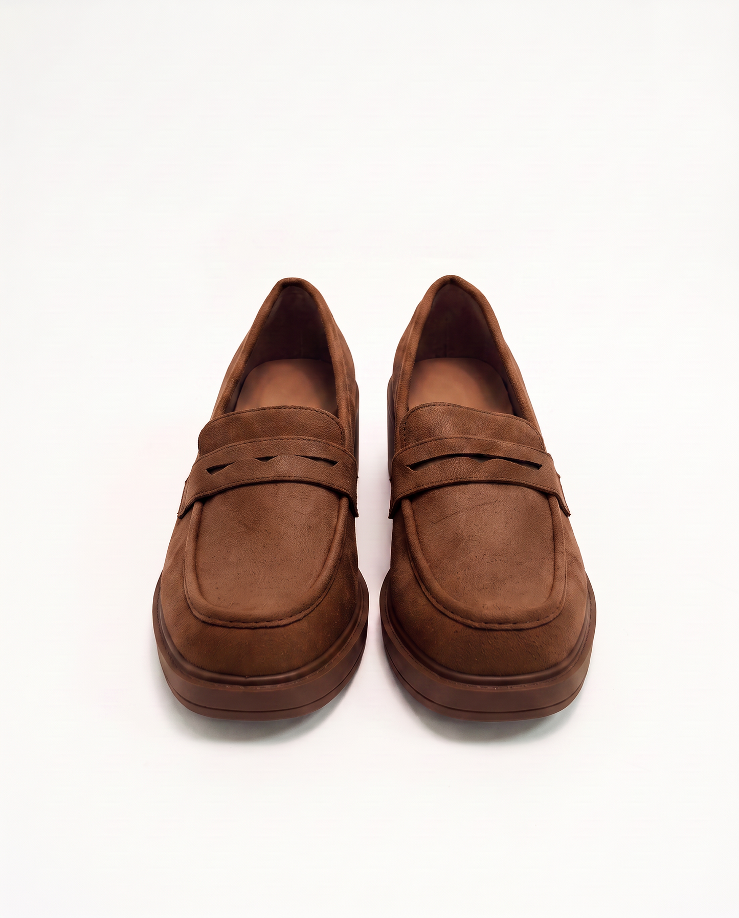 Mocassino effetto scamosciato - Beige