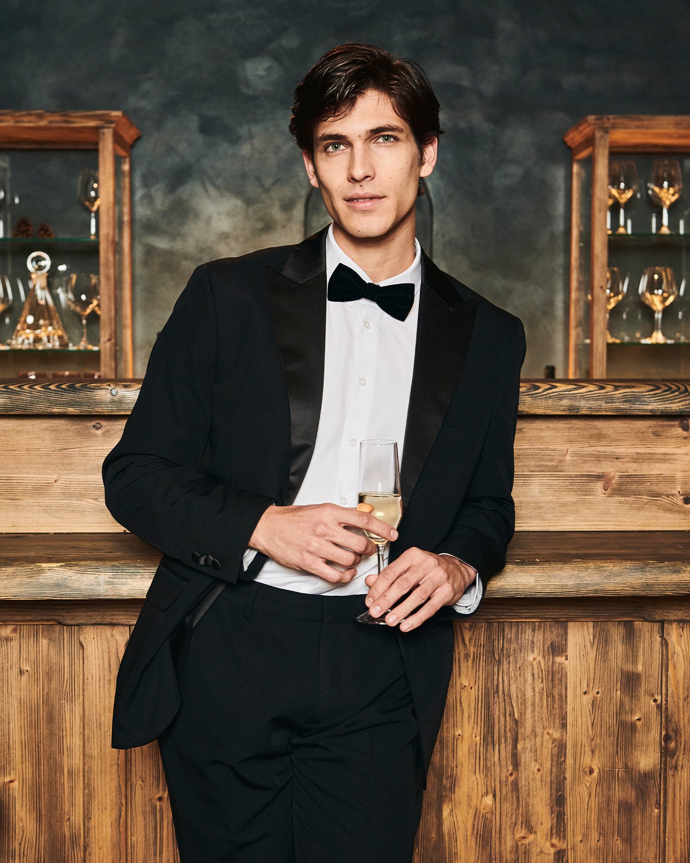 BLAZER DA SMOKING FORMAL FIT - Nero