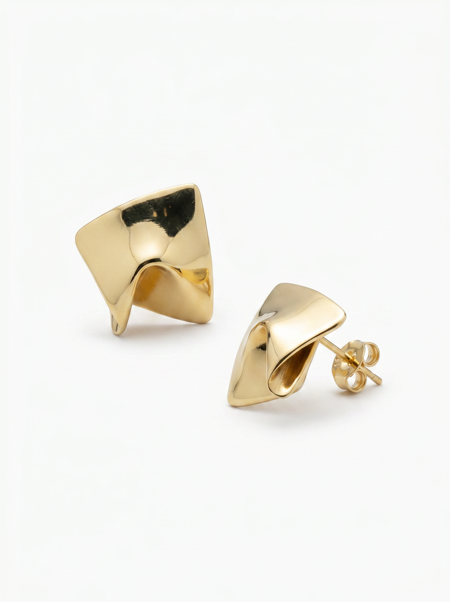 Orecchini rigidi a fazzoletto - Oro