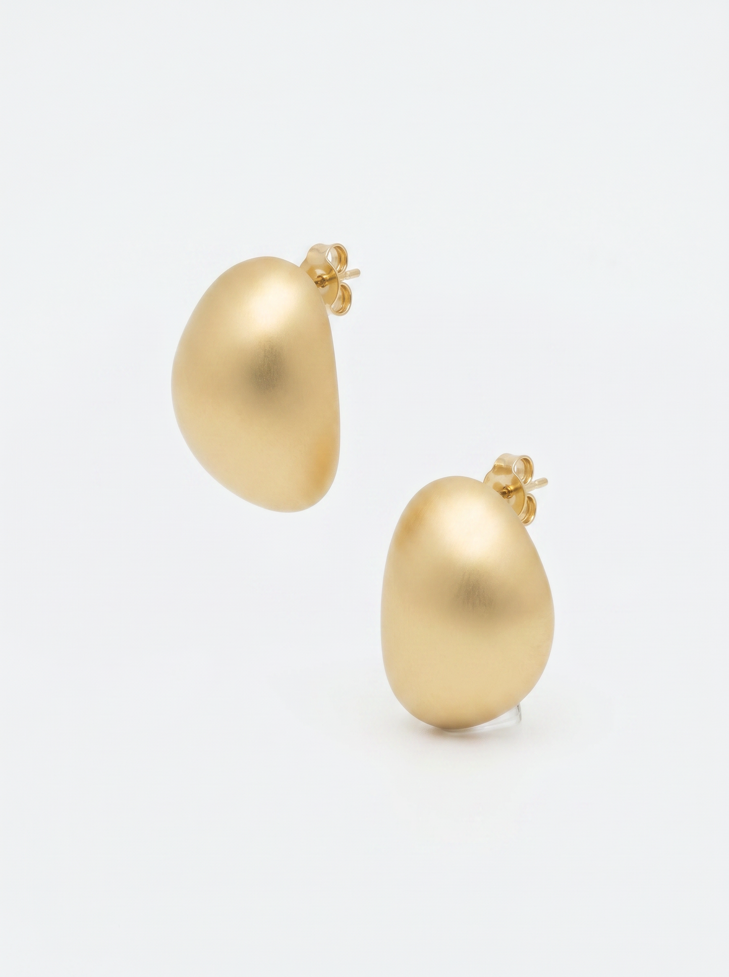 Orecchini grandi a bottone - Oro