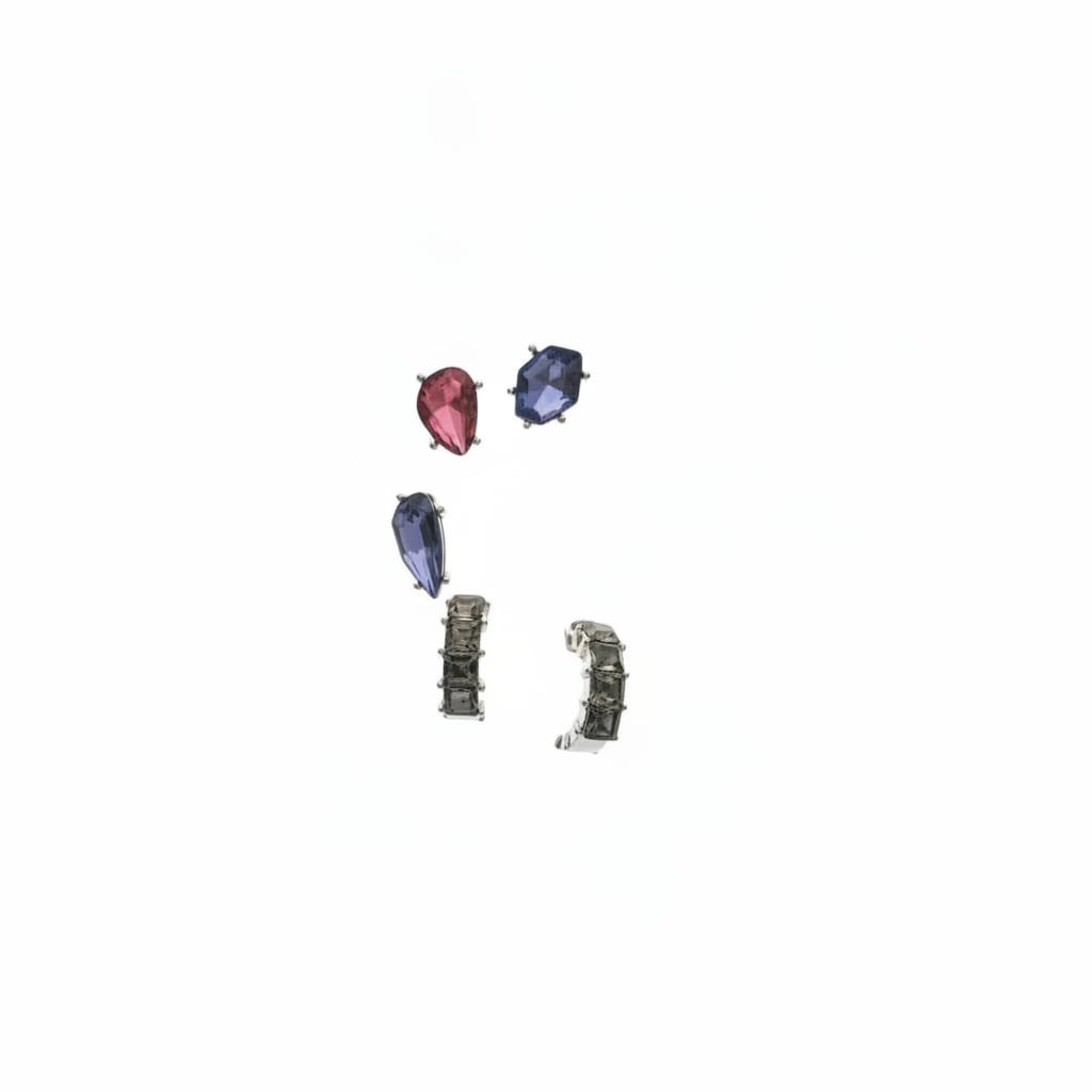 Orecchini strass colorati Card 5 - Grigio