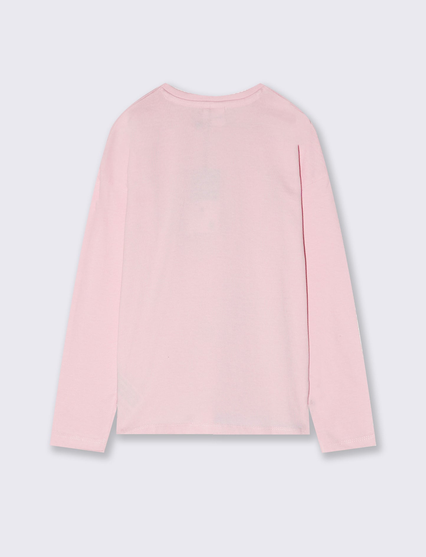 Long Sleeve T-shirt Stitch/Angel in Cotton - Pink