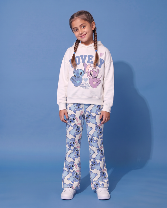 Disney Stitch Print Flared Leggings - Multicolor