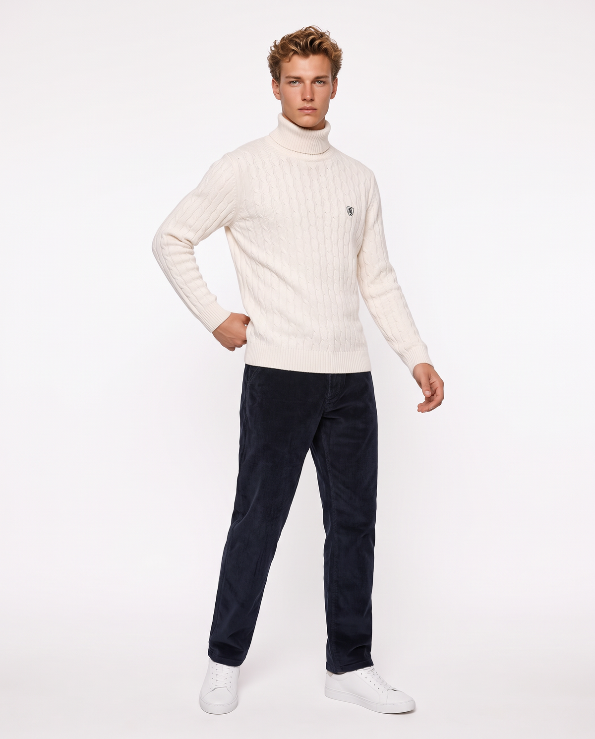 Corduroy Chino Pants - Blue