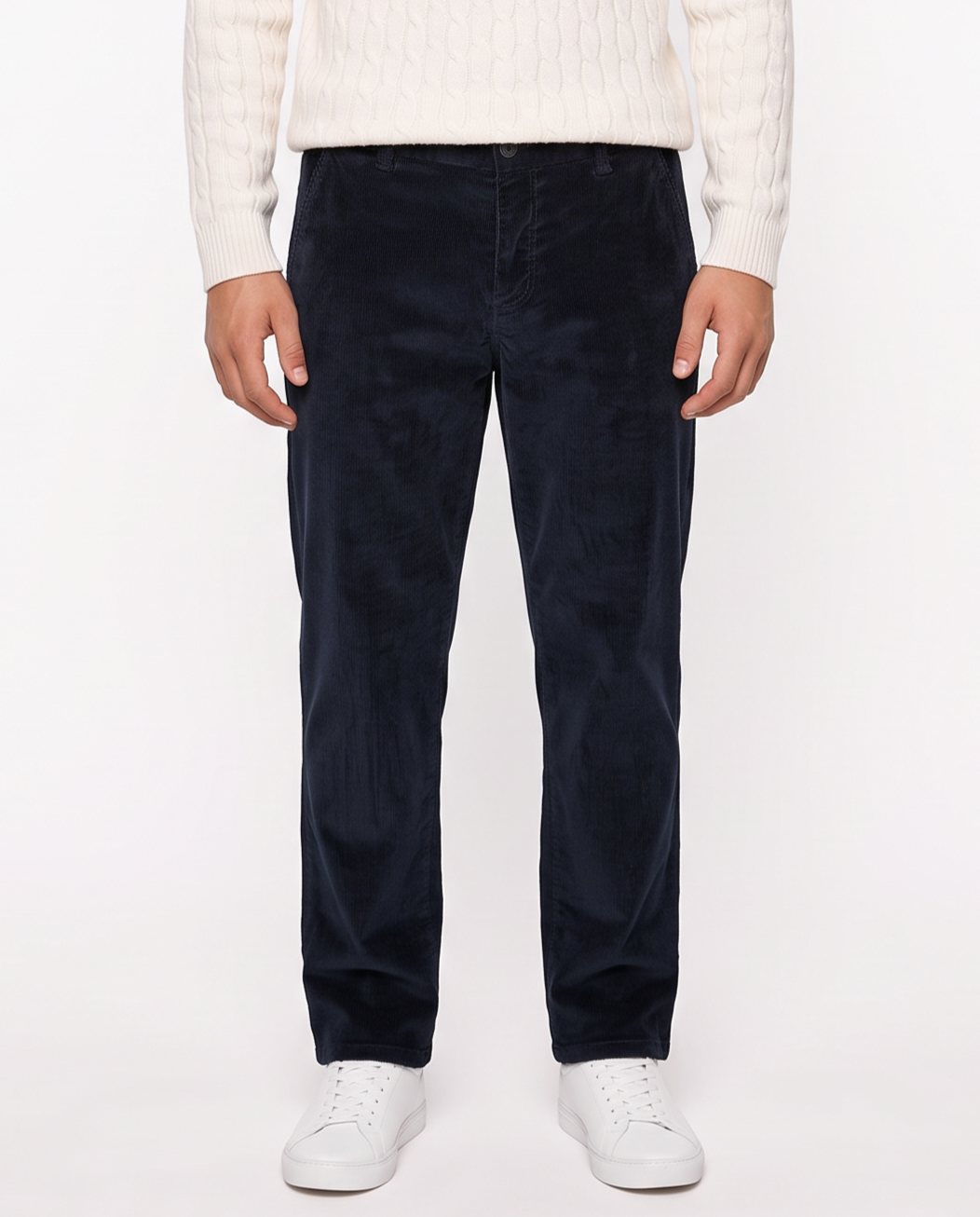 Corduroy Chino Pants - Blue