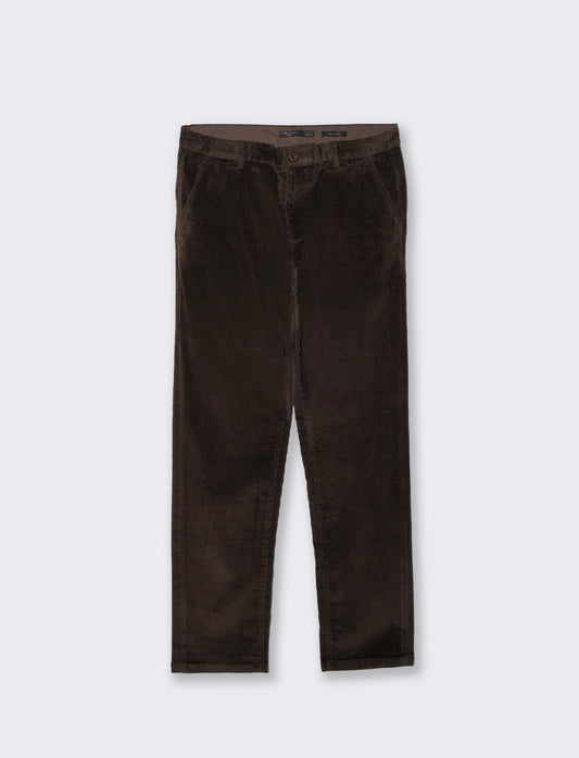 Pantaloni Chino in velluto a coste - Moro