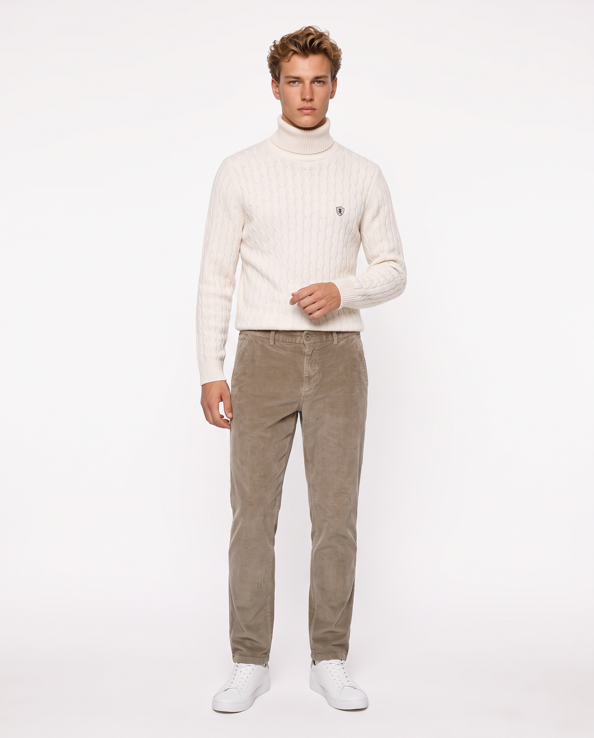 Corduroy Chino Pants - Green