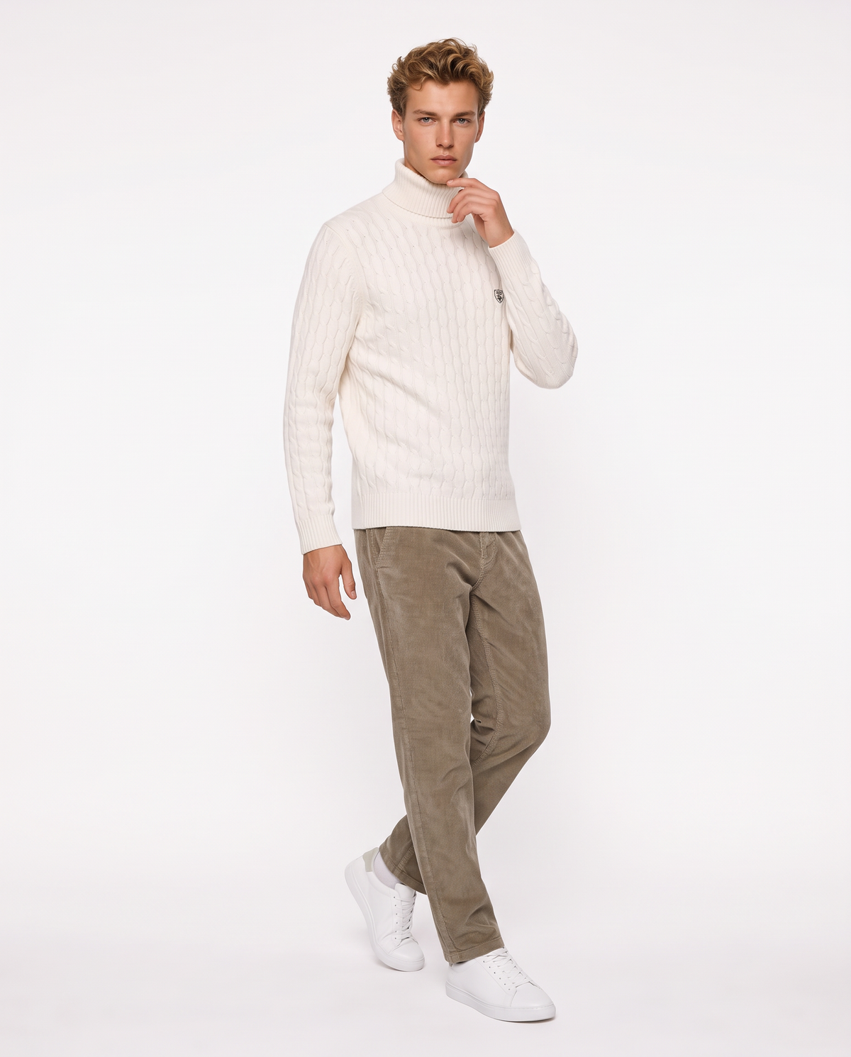 Corduroy Chino Pants - Green