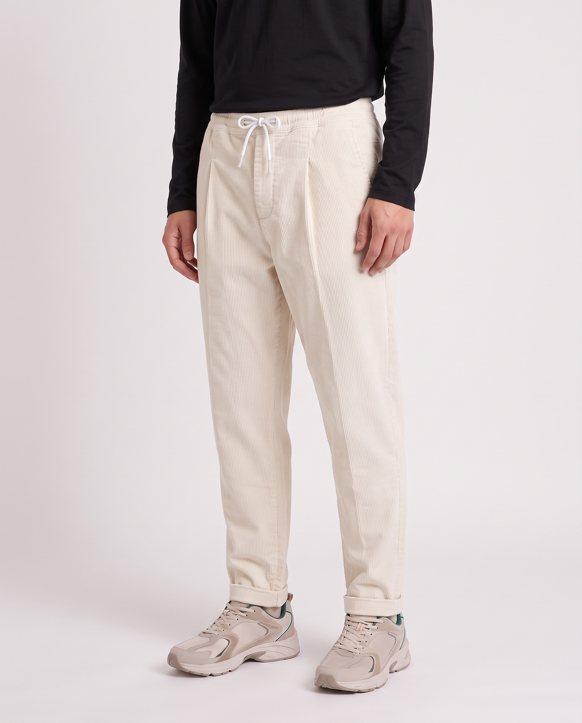 Velvet Regular Fit Jogger Chino Pants - White