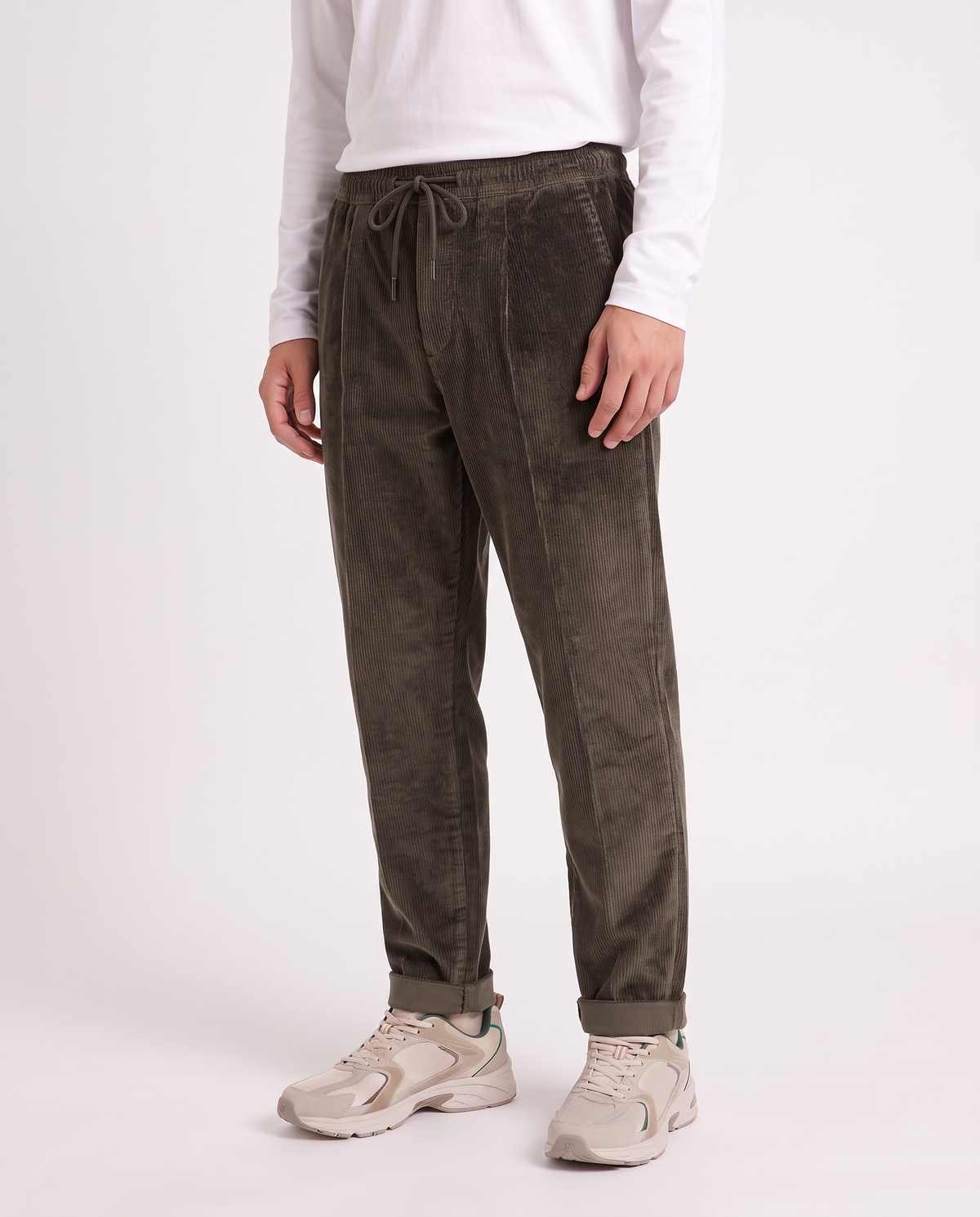 Velvet Regular Fit Jogger Chino Pants - Green