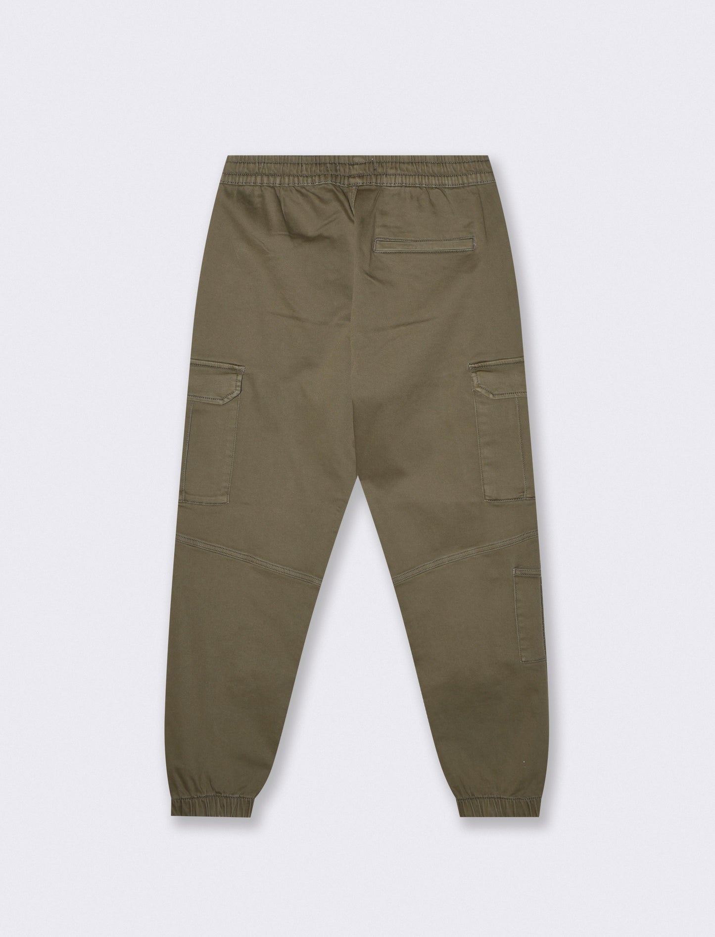 Pantaloni Jogger Cargo Fit con Tasche - Verde kaki