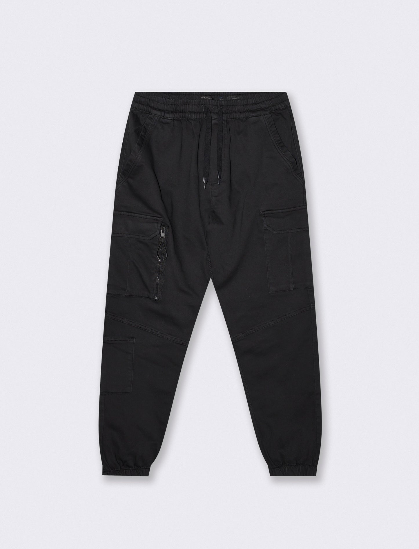 Pantaloni Jogger Cargo Fit con Tasche - Nero