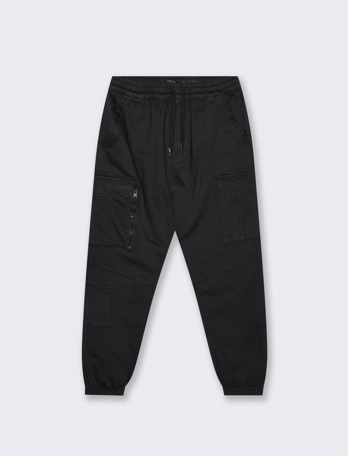 Pantaloni Jogger Cargo Fit con Tasche - Nero