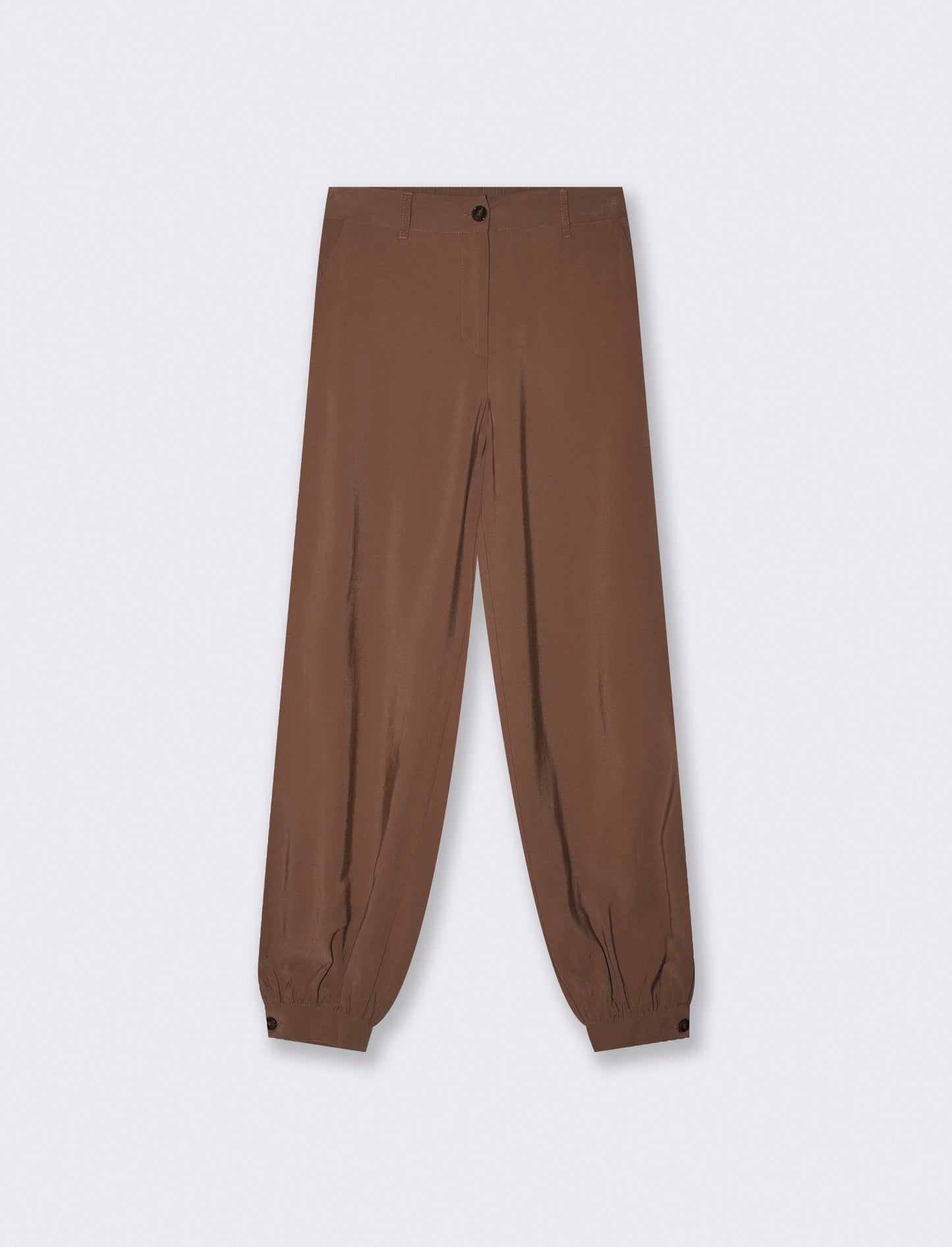 Chino pants with elastic bottom - Brown