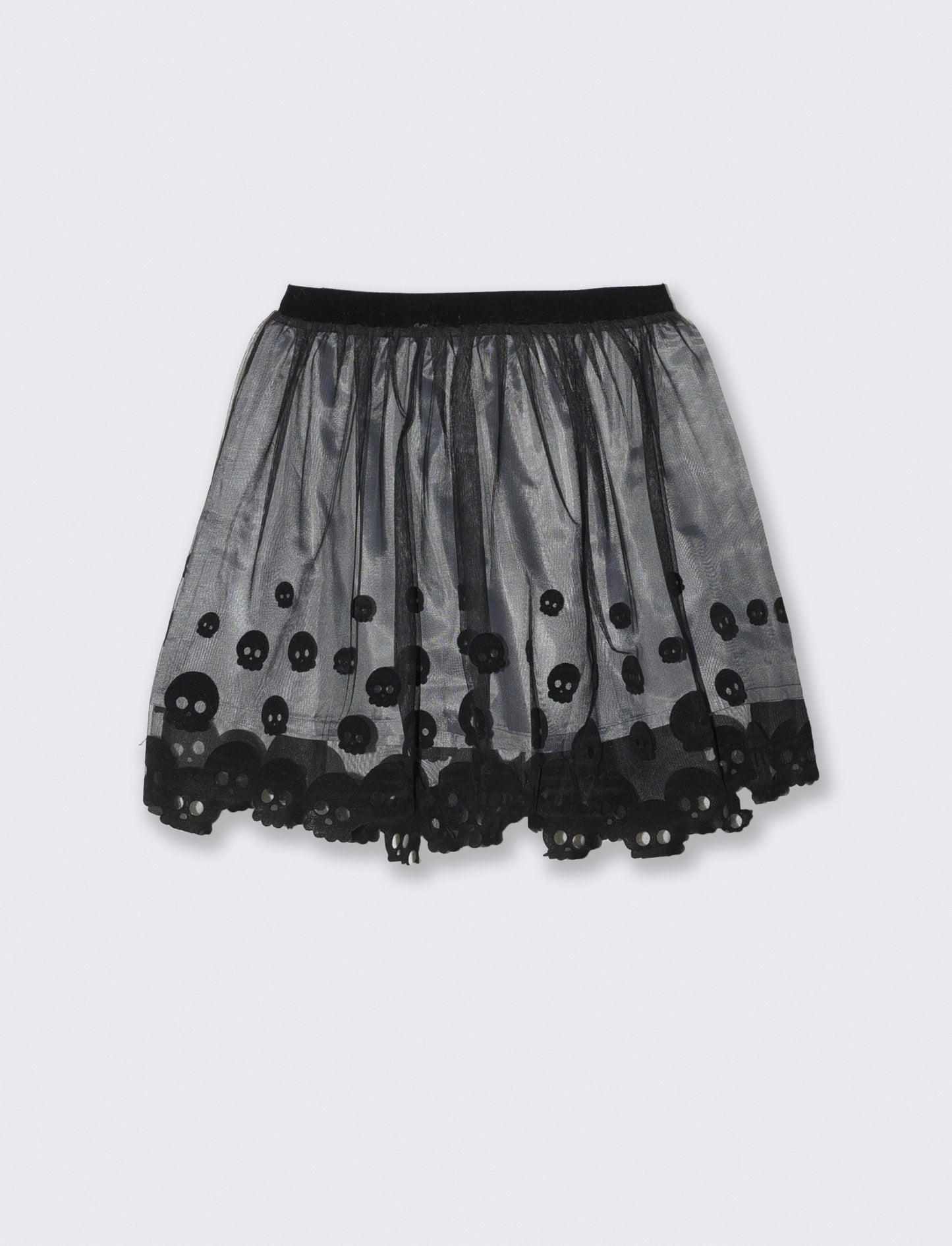 Gonna in tulle Halloween per bambina - Nero