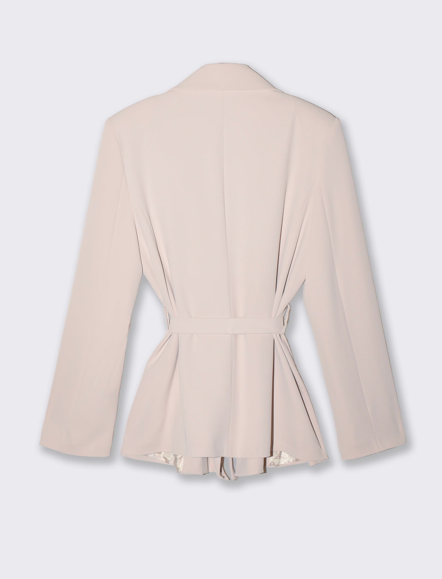 Giacca over con cintura per donne - Beige