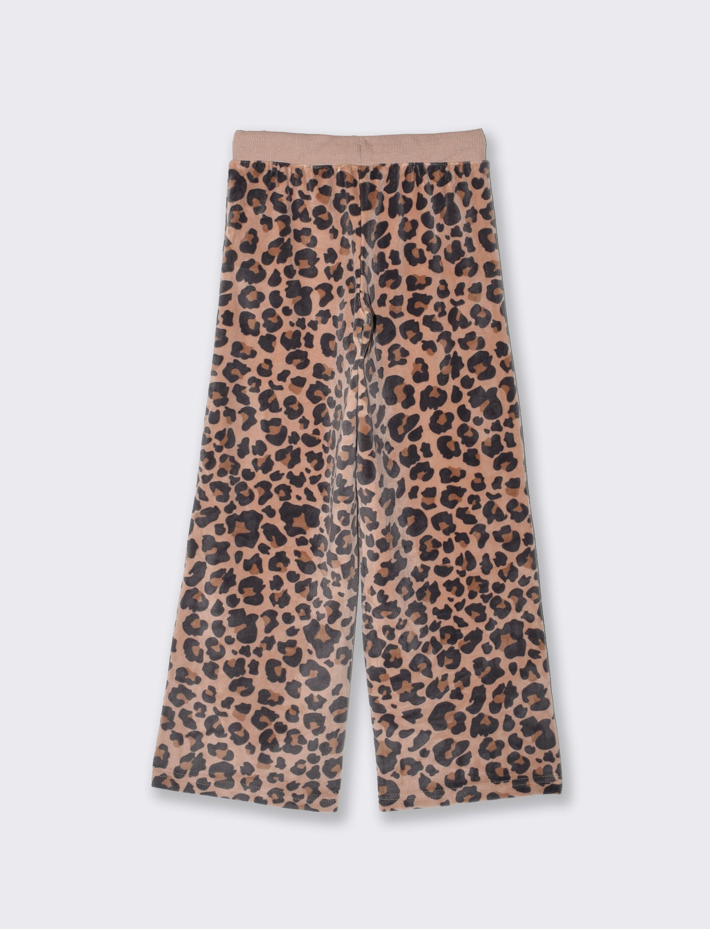 Jogger leopardati in ciniglia ampia - Leopardato
