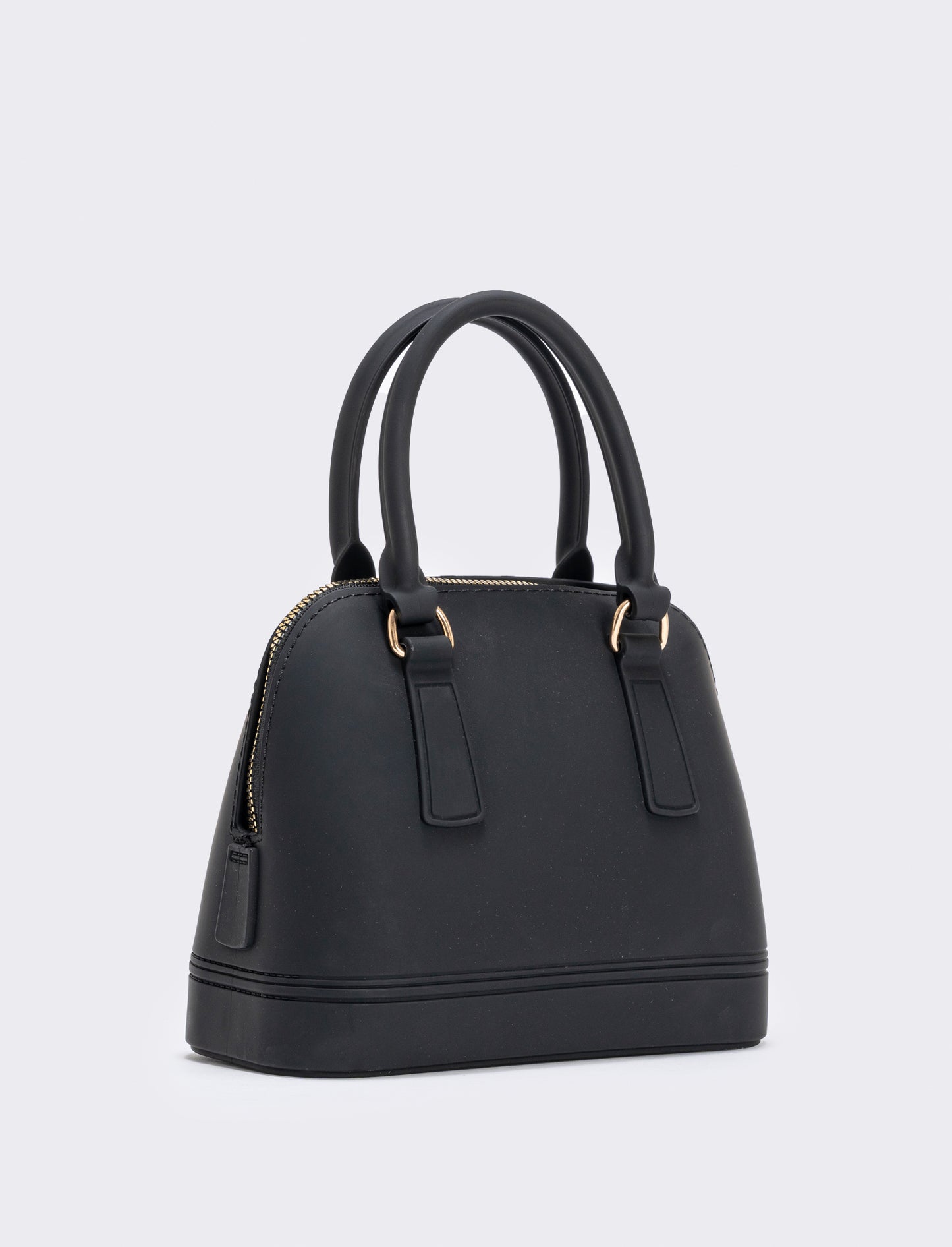 Bauletto donna soft touch con tracolla - Nero