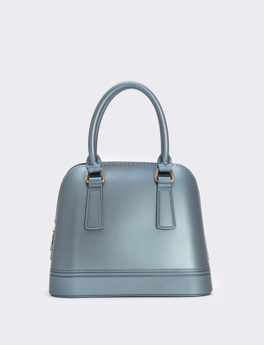 Bauletto donna soft touch con tracolla - Grigio