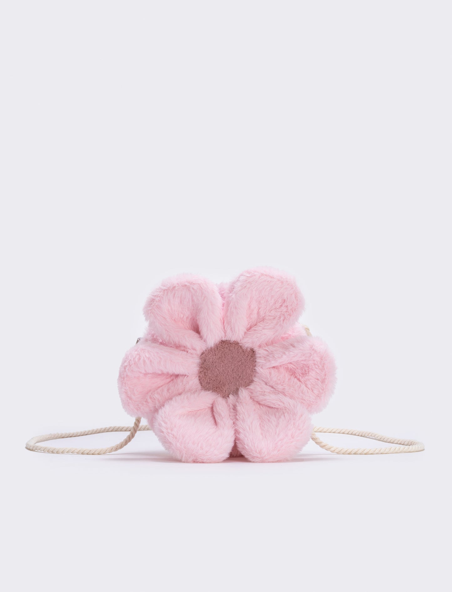 Daisy bag in faux fur with shoulder strap - Pink