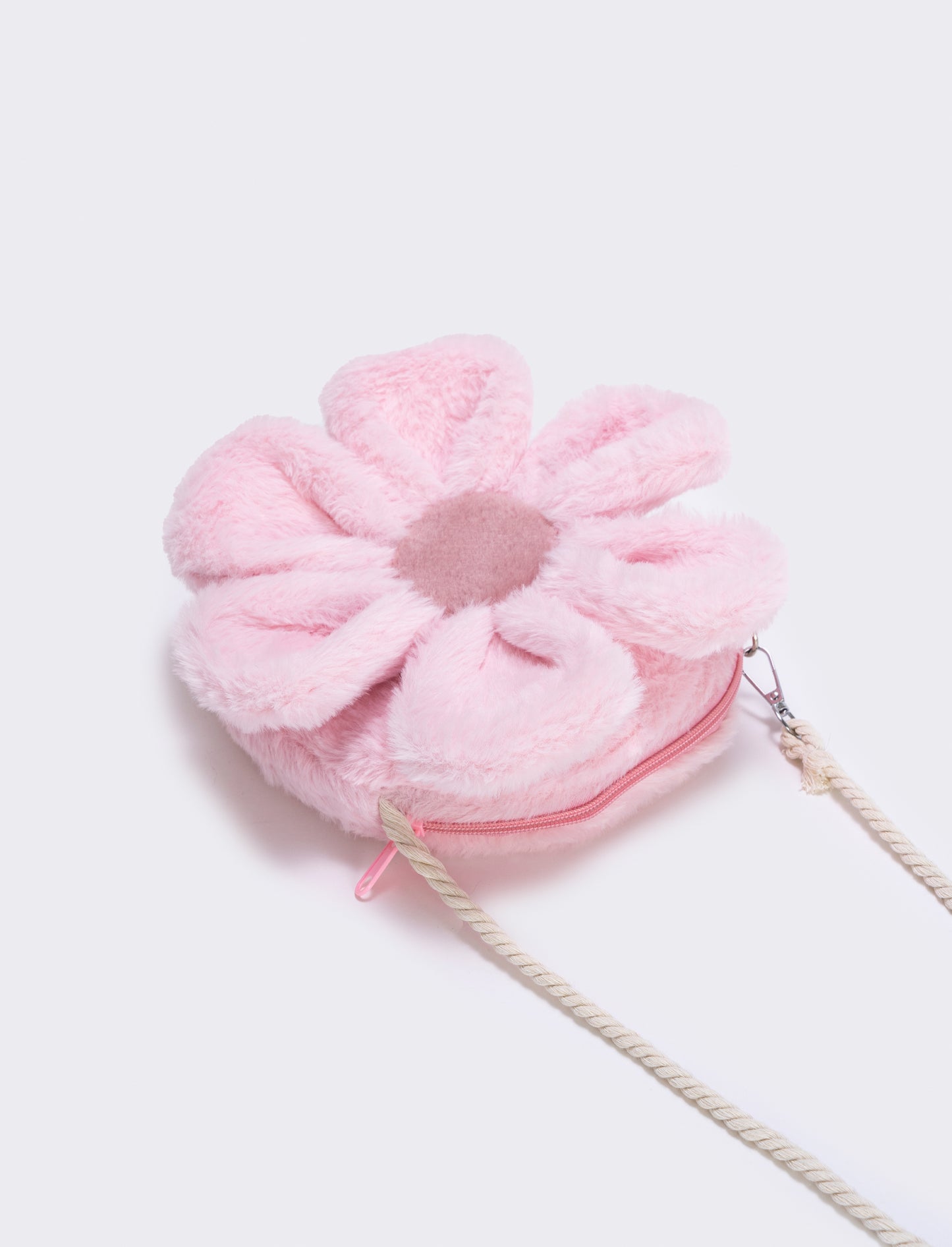 Daisy bag in faux fur with shoulder strap - Pink