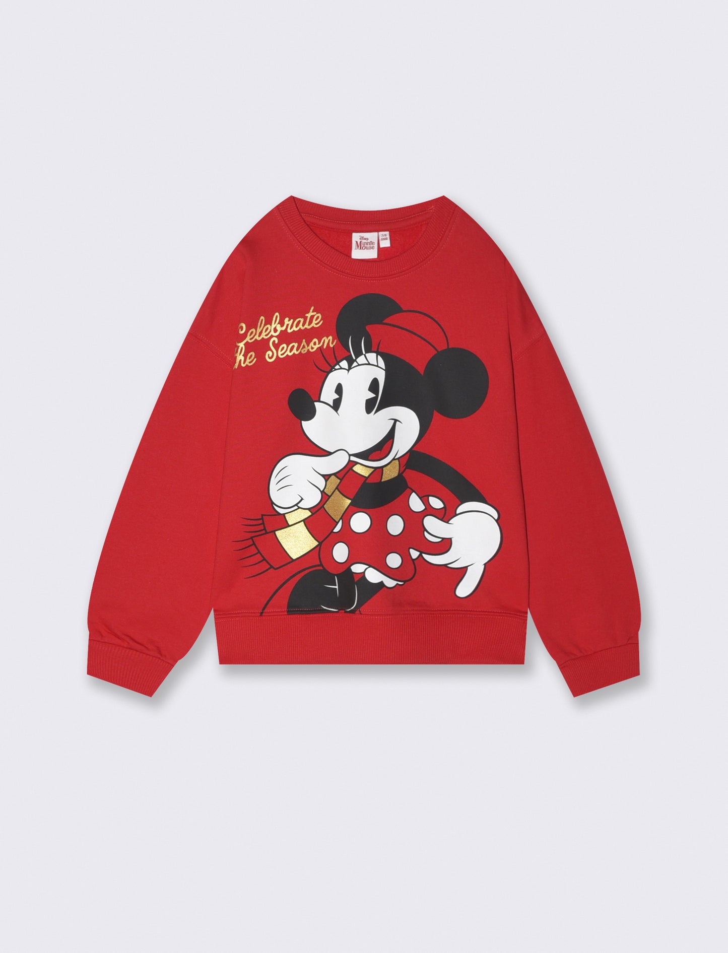 Disney Stitch and Angel Christmas Sweatshirt - Red