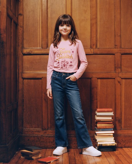 Hogwarts Harry Potter Long Sleeve T-Shirt - Pink