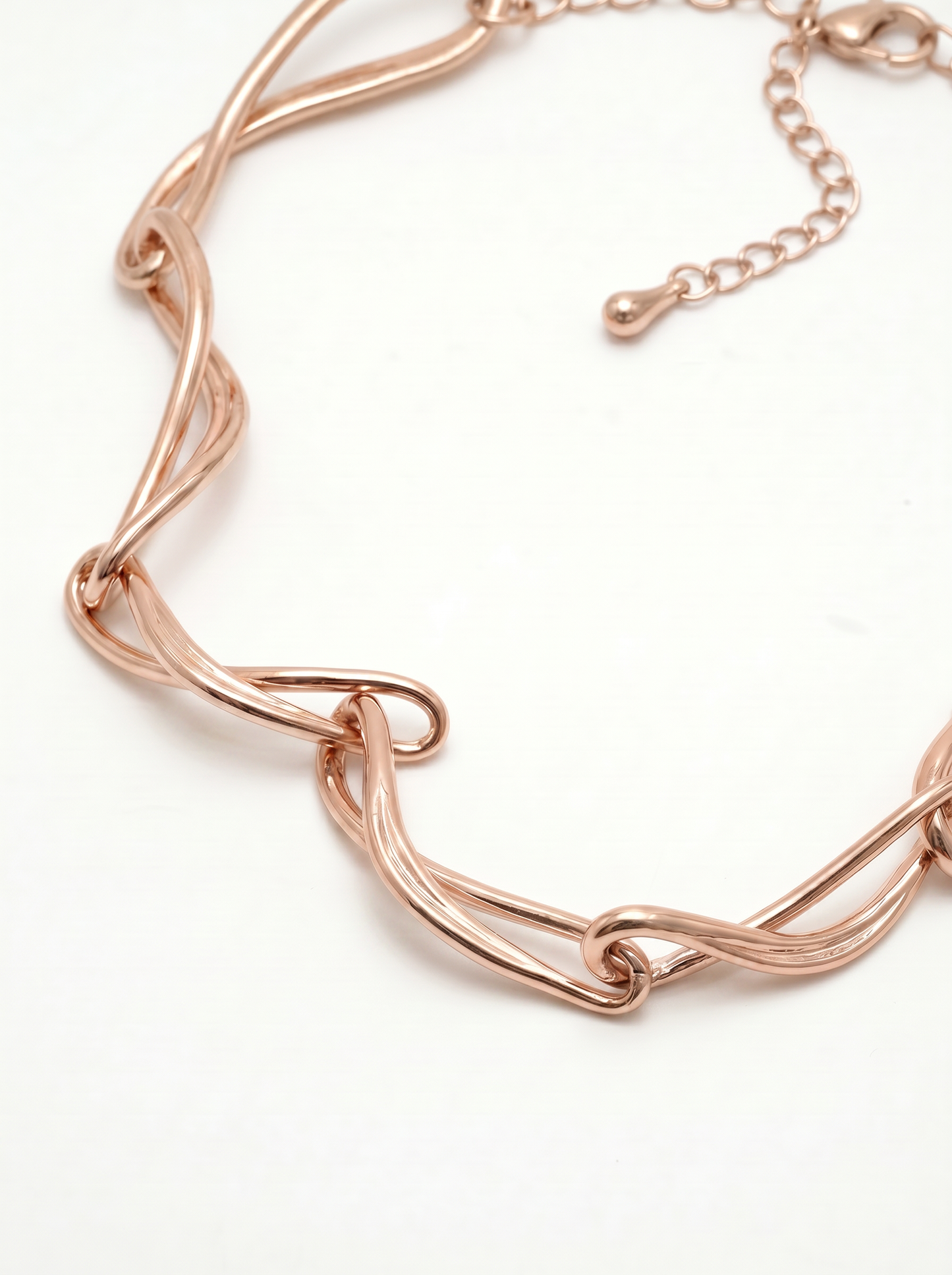 Collana Nodi Intrecciati - Oro rosa