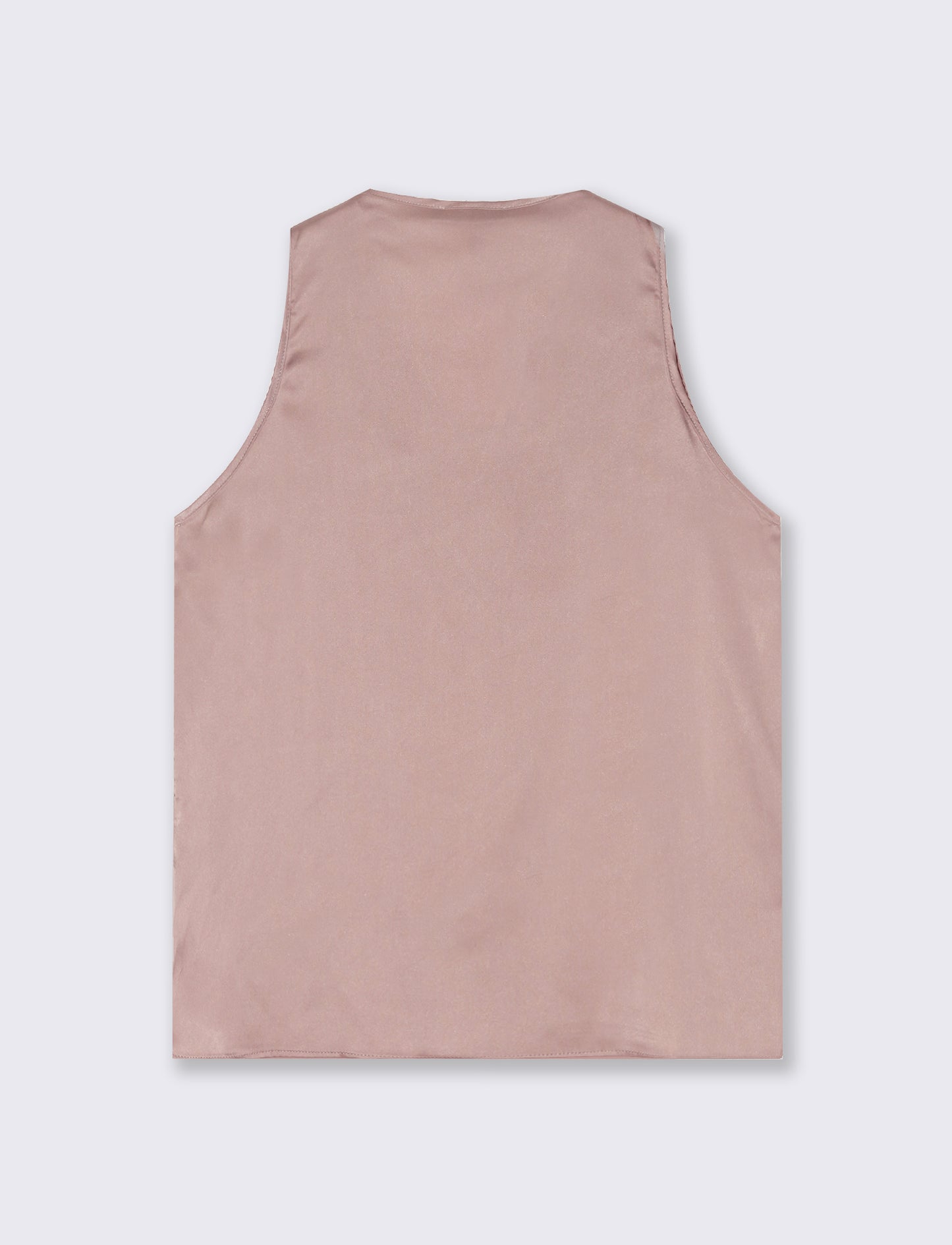 Light Fabric V-Neck Top - Pink