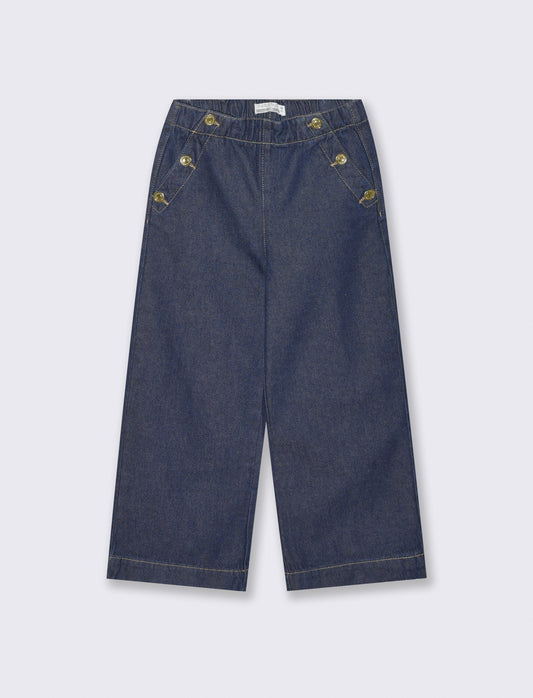 Jeans gamba ampia in denim rock - Denim