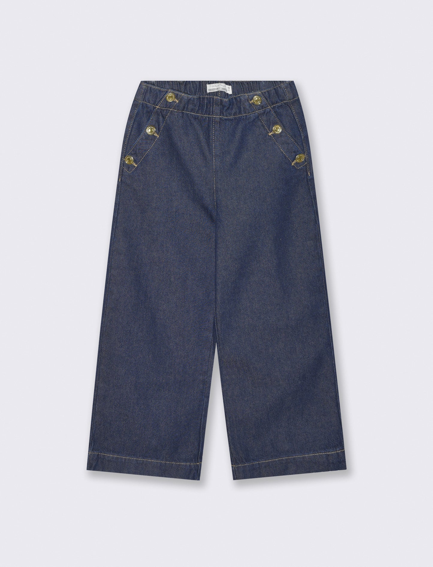 Jeans gamba ampia in denim rock - Denim