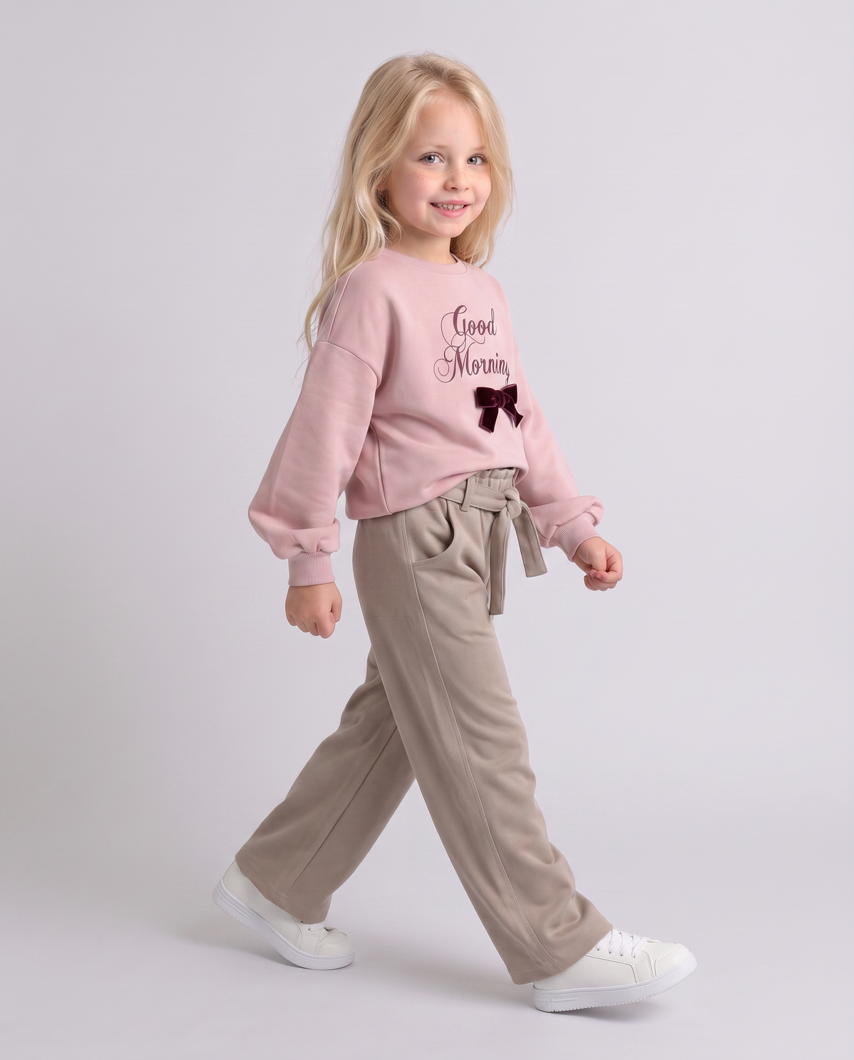 Soft and Glamorous Wide Leg Pants - Beige