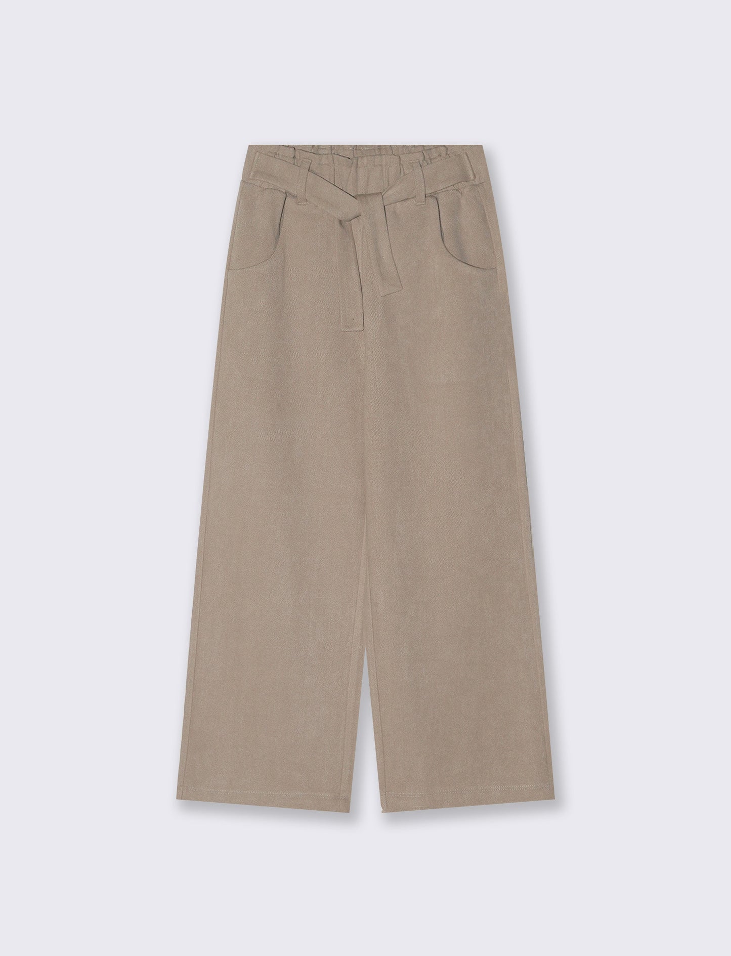 Pantalone gamba ampia - Beige