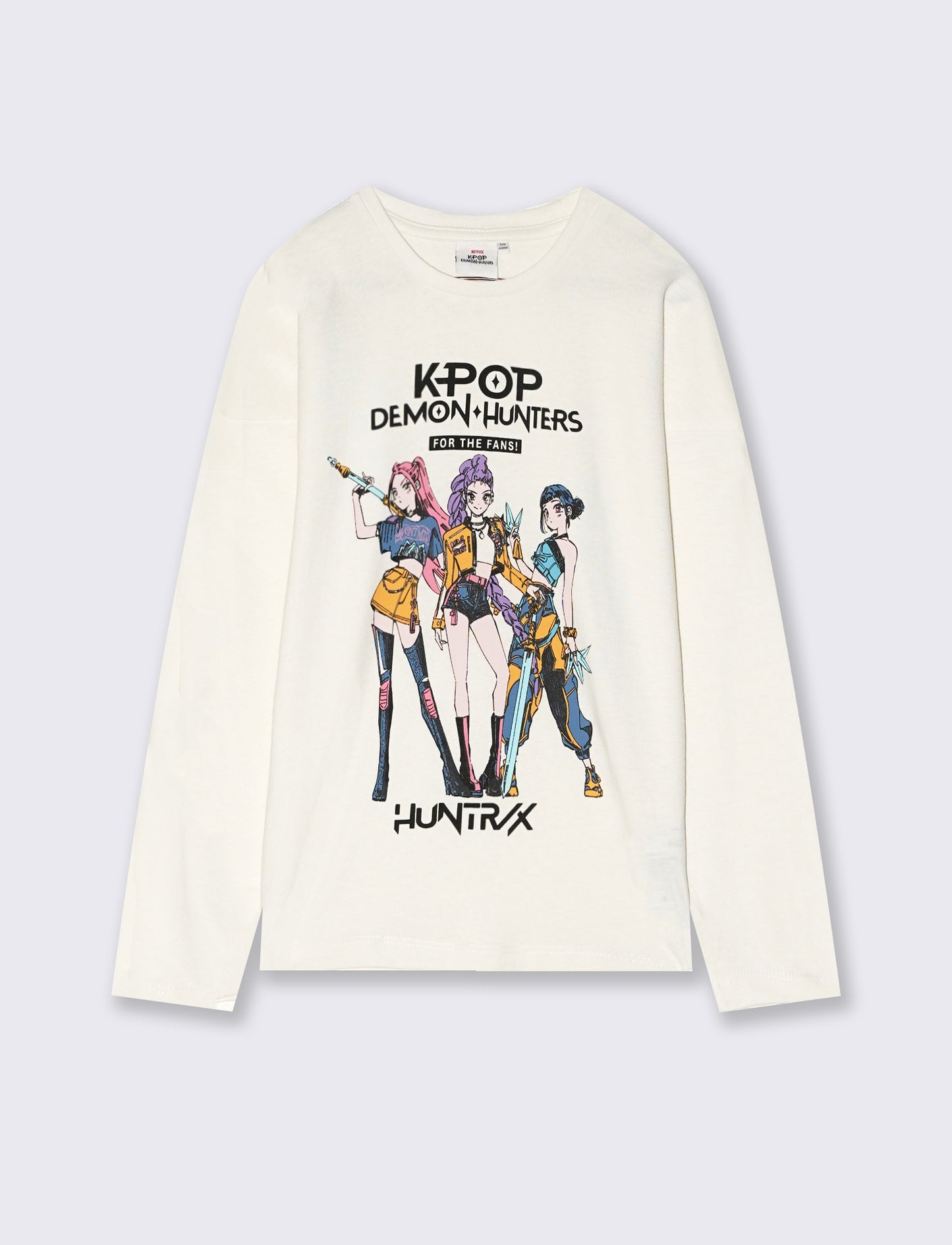K-Pop Long Sleeve T-Shirt Demon Hunters - White