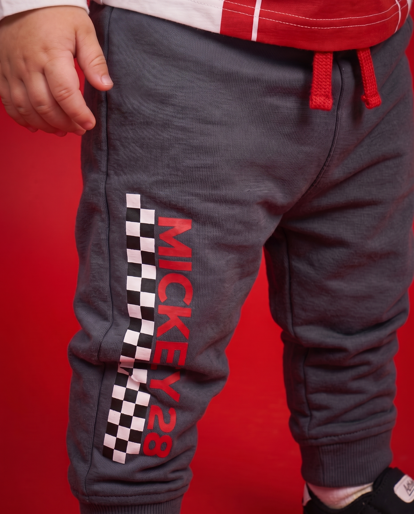 Mickey Mouse Joggers in Sports Sweatshirt - Grey