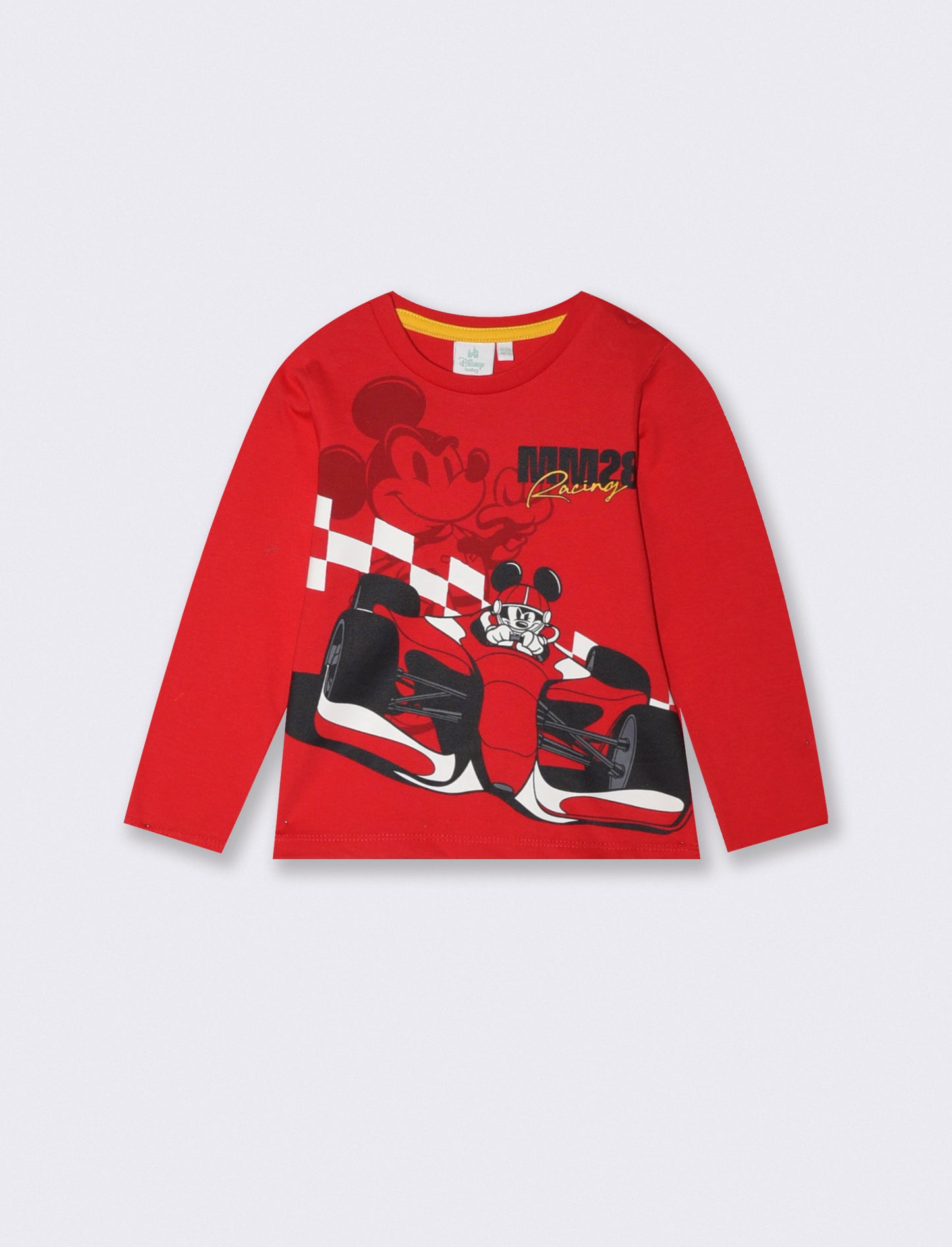 T shirt Mickey Mouse manica lunga sportiva - Rosso
