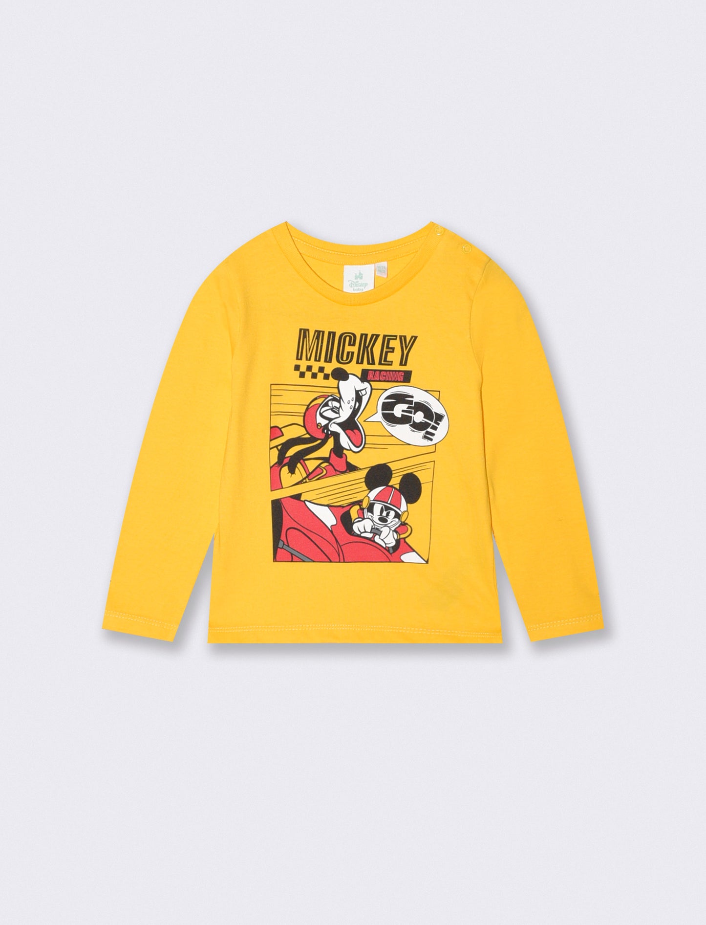 Long sleeve ochre Mickey Mouse T-shirt - Yellow