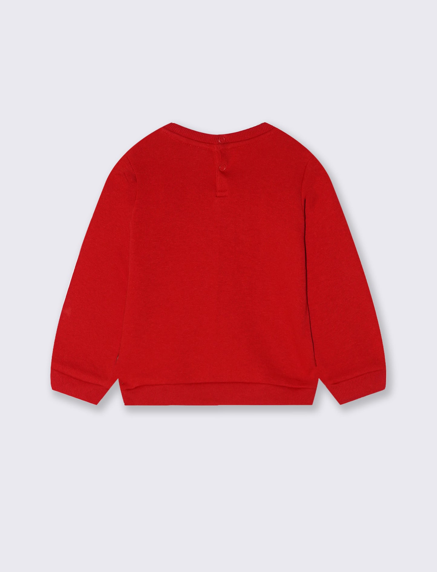 Felpa natalizia Topolino girocollo lunga - Rosso